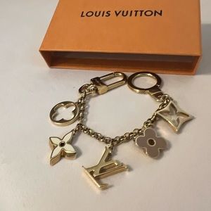 Louis Vuitton Fleur De Lis Monogram Bagcharm/Keychain
